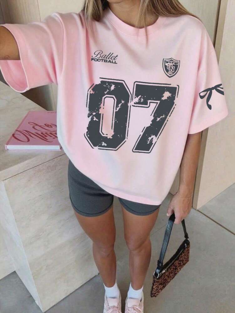 Tween Girls Printed Short Sleeve T-Shirt, Comfy Lightweight Summer Tee, Cute Casual Top for School & Everyday Wear