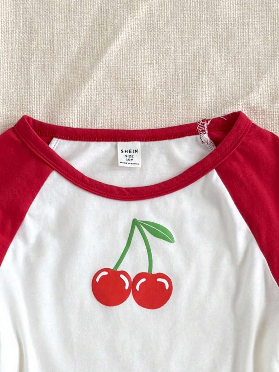 Tween Girls' Casual Color Block Star Print T-Shirt, Minimalist Patchwork Short Sleeve Top for Summer Everyday Wear