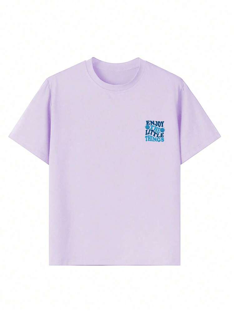 Tween Girls' Graphic Print Short Sleeve T-Shirt, Soft Casual Crew Neck Summer Top for School, Play, and Everyday Wear, Lightweight Youth Tee for Creative Self-Expression