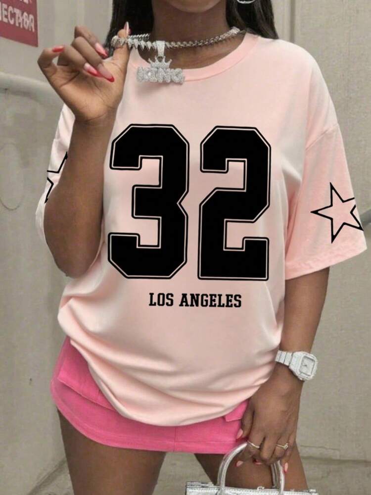 Tween Girls' Fun Graphic Print Short Sleeve T-Shirt, Lightweight Casual Summer Top for Young Students, Perfect Everyday Tee for School, Playdates, and Expressive Outfits