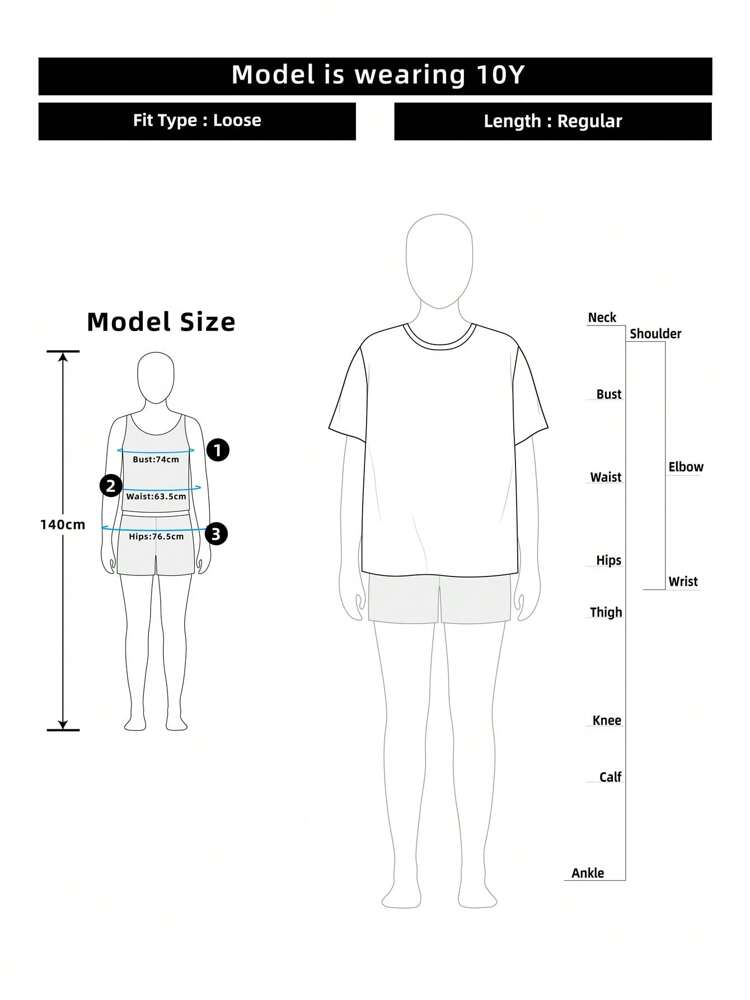 Tween Girls' Minimalist Short Sleeve Crew Neck T-Shirt, Lightweight Casual Summer Top for School, Play, and Everyday Wear