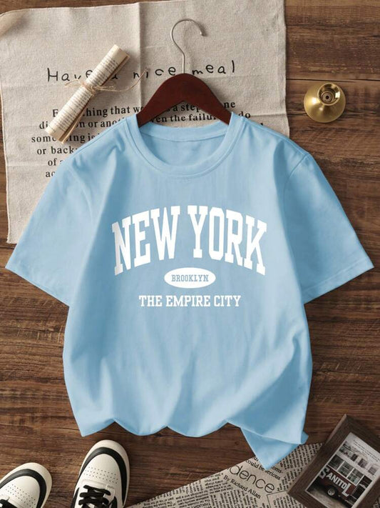1pc Girls' Colorful Graphic Print Short Sleeve T-Shirt, Casual Round Neck Summer Top for Students and Youth, Inspiring Self-Expression and Creativity Through Fun Everyday Style