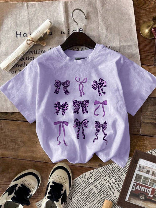 Tween Girls' Minimalist Short Sleeve Crew Neck T-Shirt, Lightweight Casual Summer Top for School, Play, and Everyday Wear
